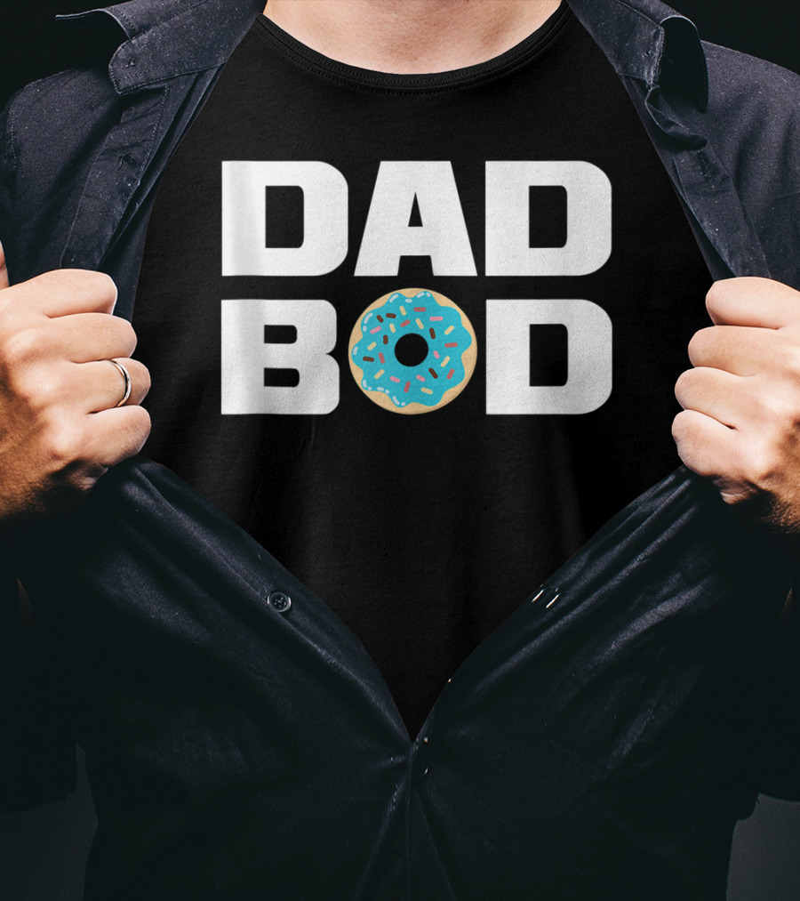 Dad Bod Donut Fitness Gym Mens T-Shirt