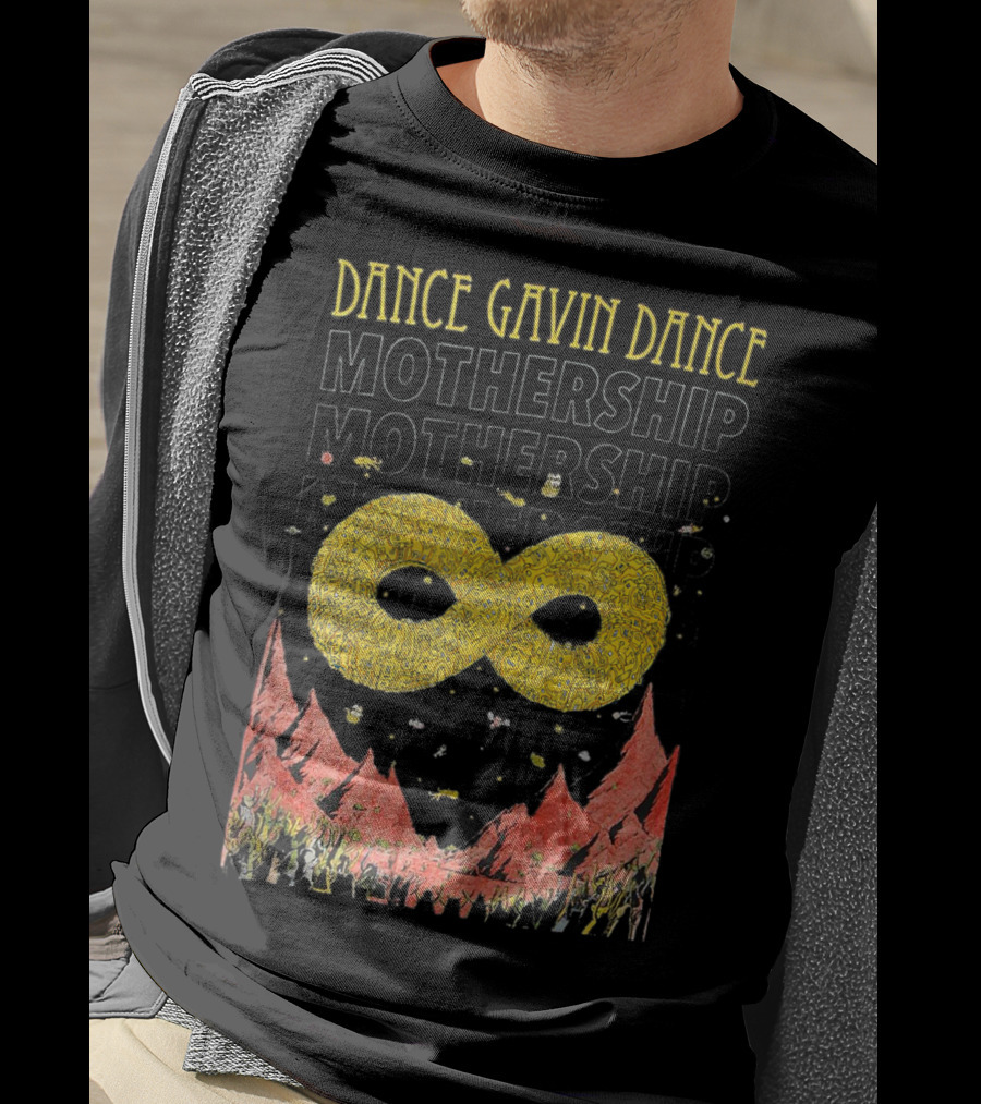 Dance Gavin Dance Mothership Infinite Symbol Red Mountain Scene T-Shirt
