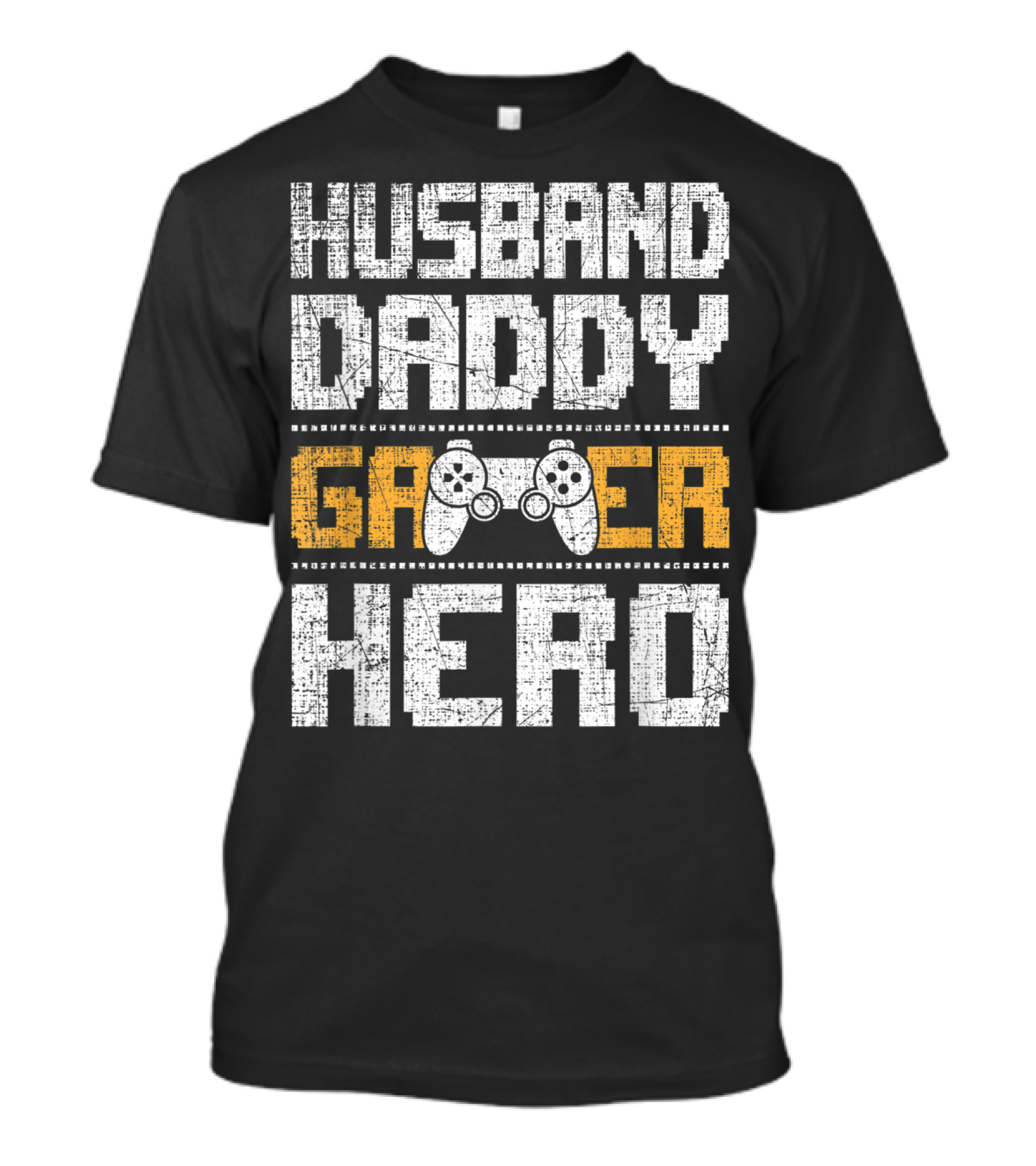 Husband Daddy Gamer Hero With Gaming Controller T-Shirt