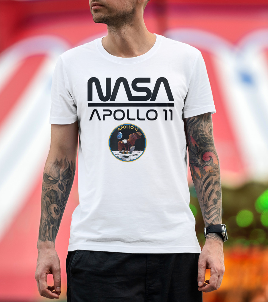 NASA Apollo 11 Moon Landing Mission Patch T-Shirt