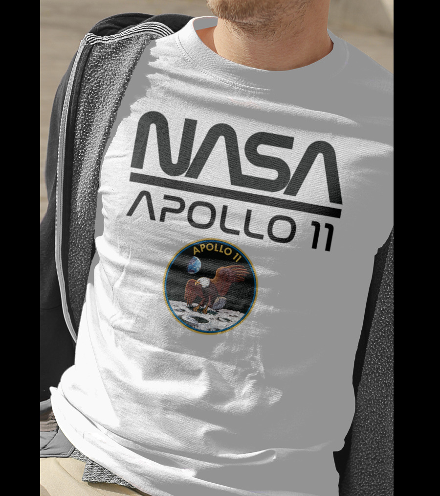 NASA Apollo 11 Moon Landing Mission Patch T-Shirt