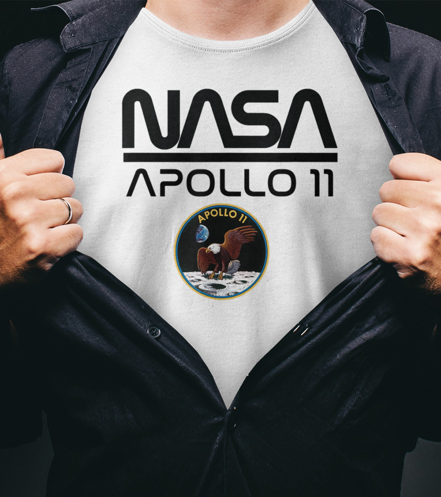 NASA Apollo 11 Moon Landing Mission Patch T-Shirt