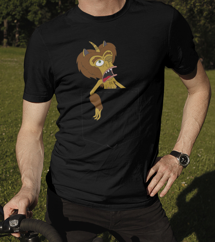 Big Mouth Hormone Monster Peek Netflix Pocket T-Shirt