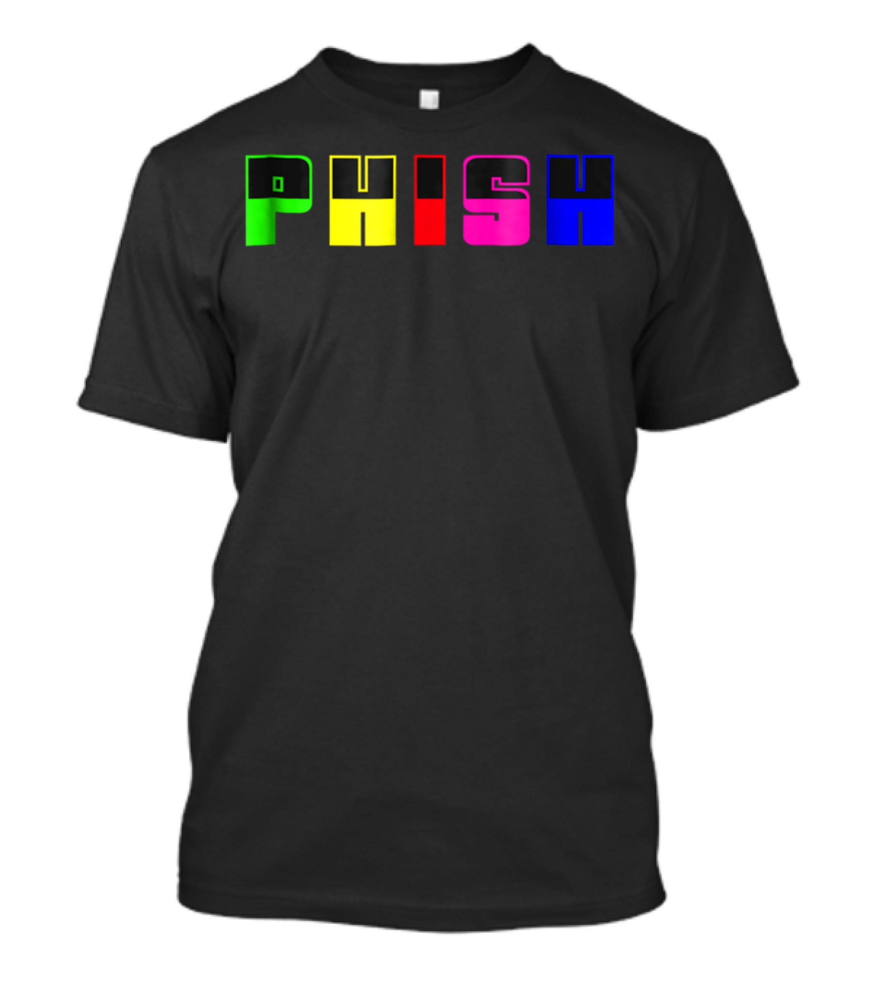 Nite Lite PHISH Neon Color Blocks T-Shirt