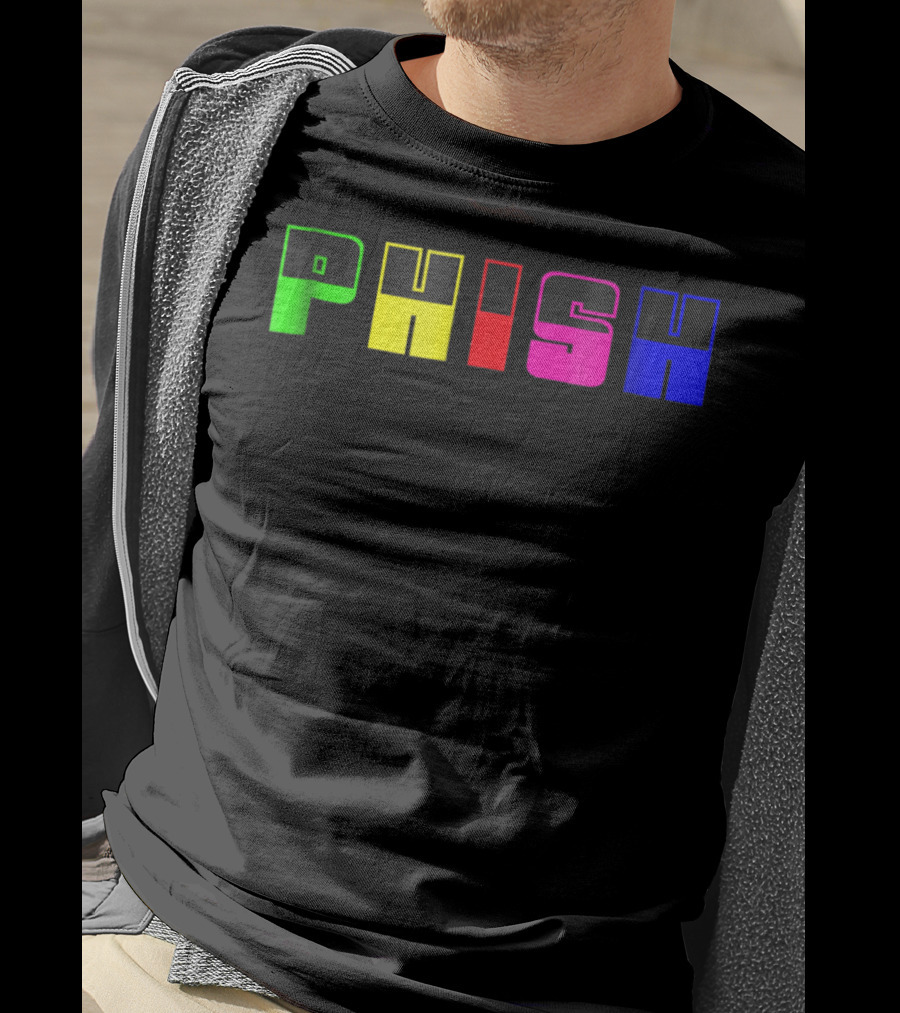 Nite Lite PHISH Neon Color Blocks T-Shirt