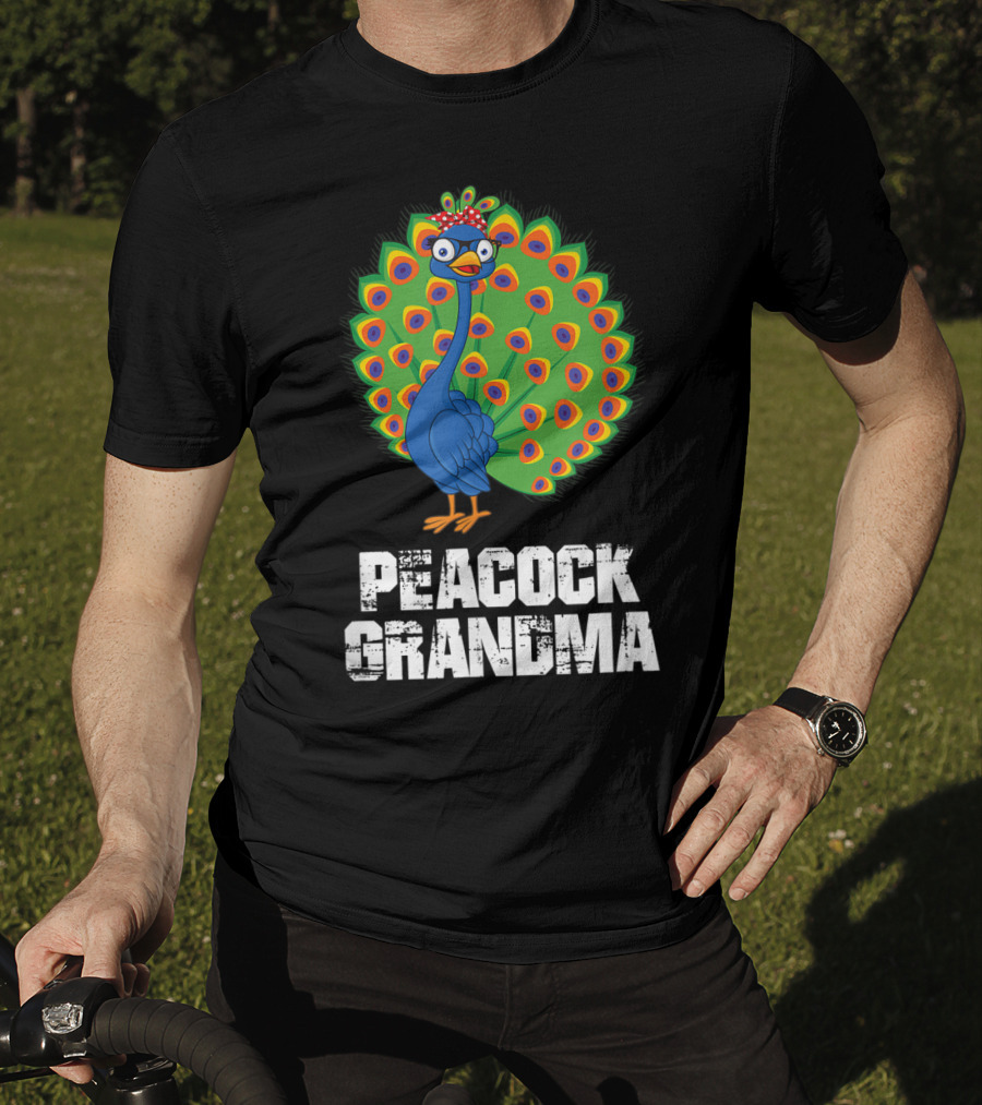 Peacock Grandma Birthday Nana T-Shirt