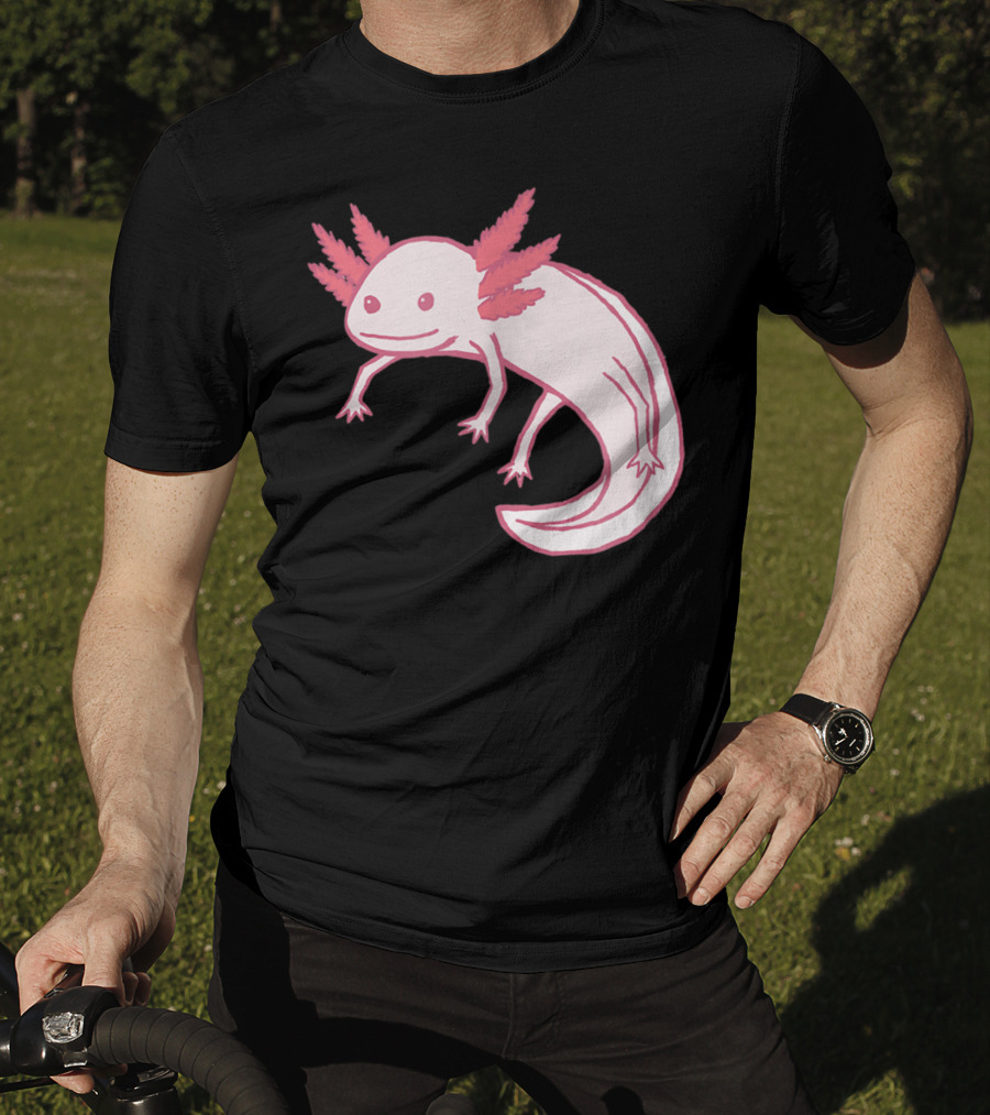 Pink Axolotl Cute Animal T-Shirt
