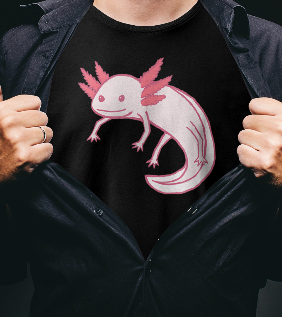 Pink Axolotl Cute Animal T-Shirt