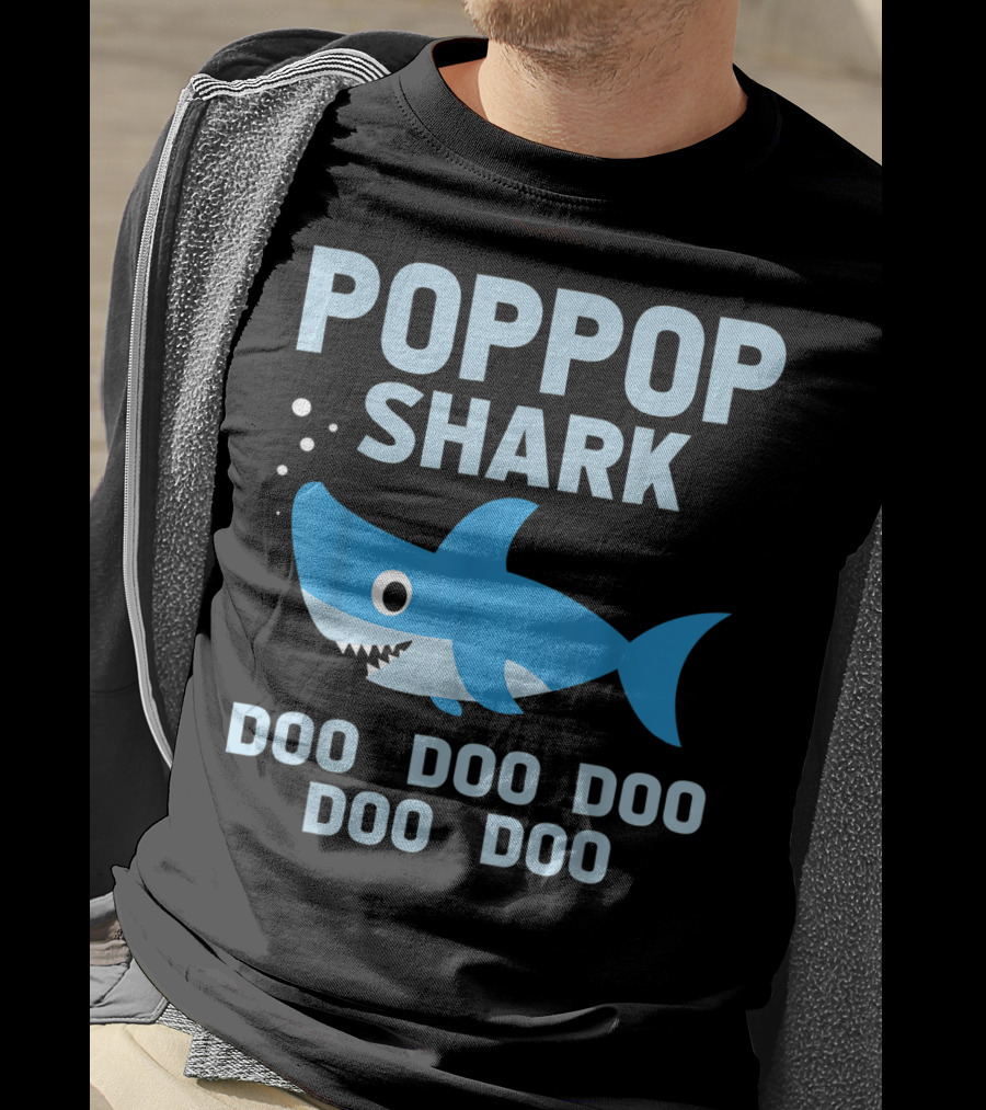 Popgop Shark Doo Doo Doo Doo Doo T-Shirt