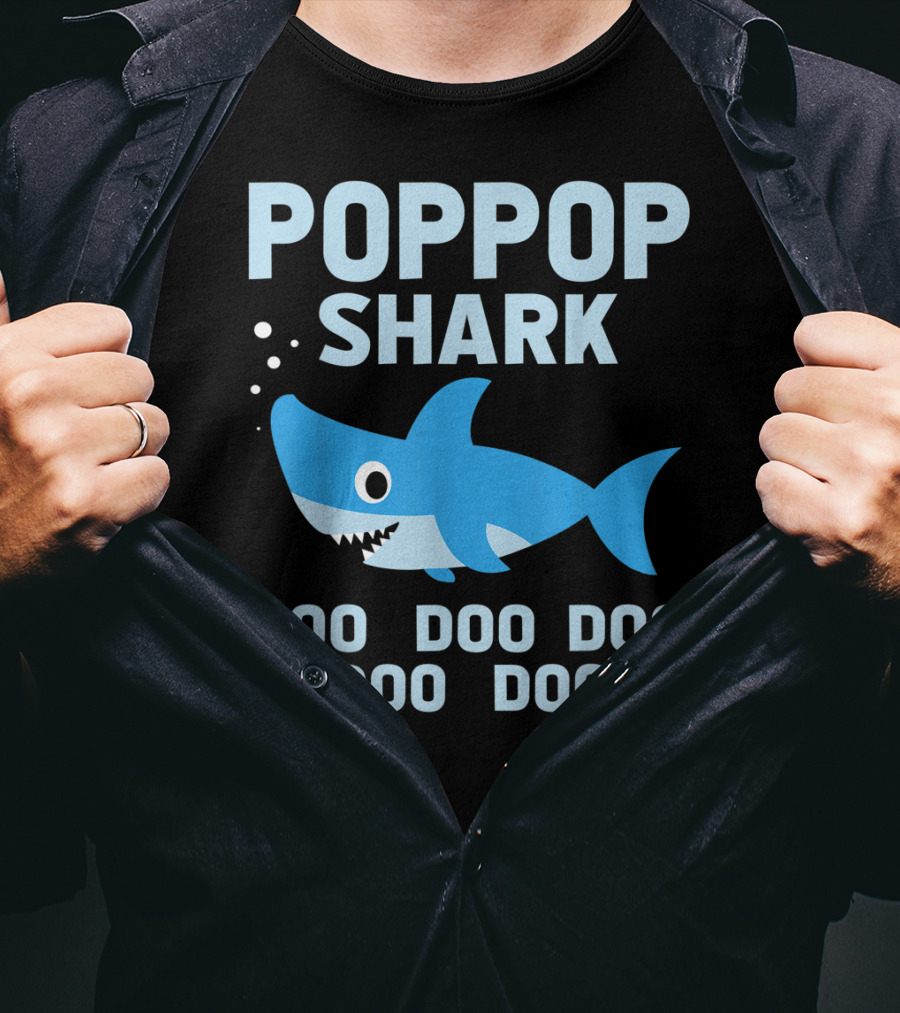 Popgop Shark Doo Doo Doo Doo Doo T-Shirt