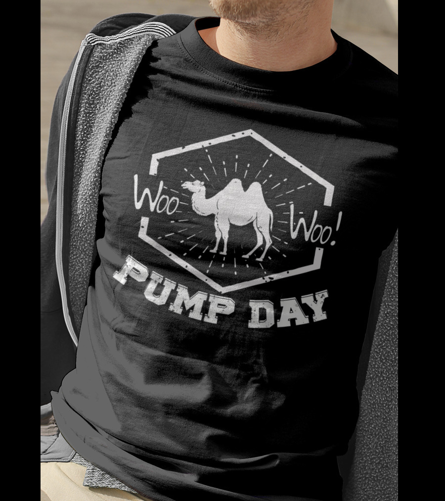 Woo Woo Pump Day Camel Gym Training T-Shirt