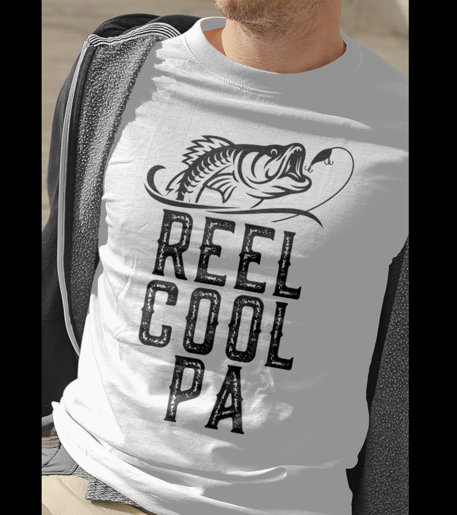 Reel Cool Pa Father's Day Fishing Fan Gift T-Shirt