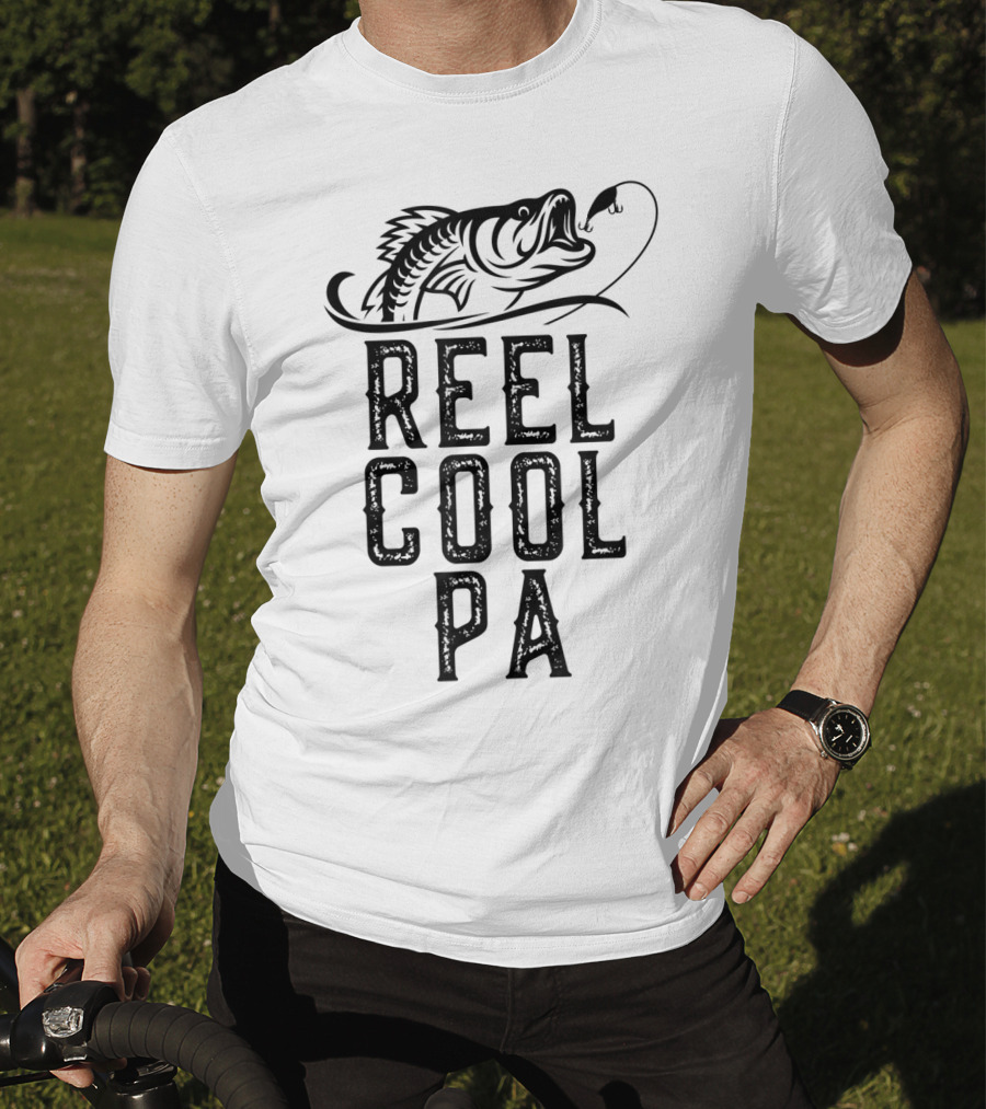 Reel Cool Pa Father's Day Fishing Fan Gift T-Shirt