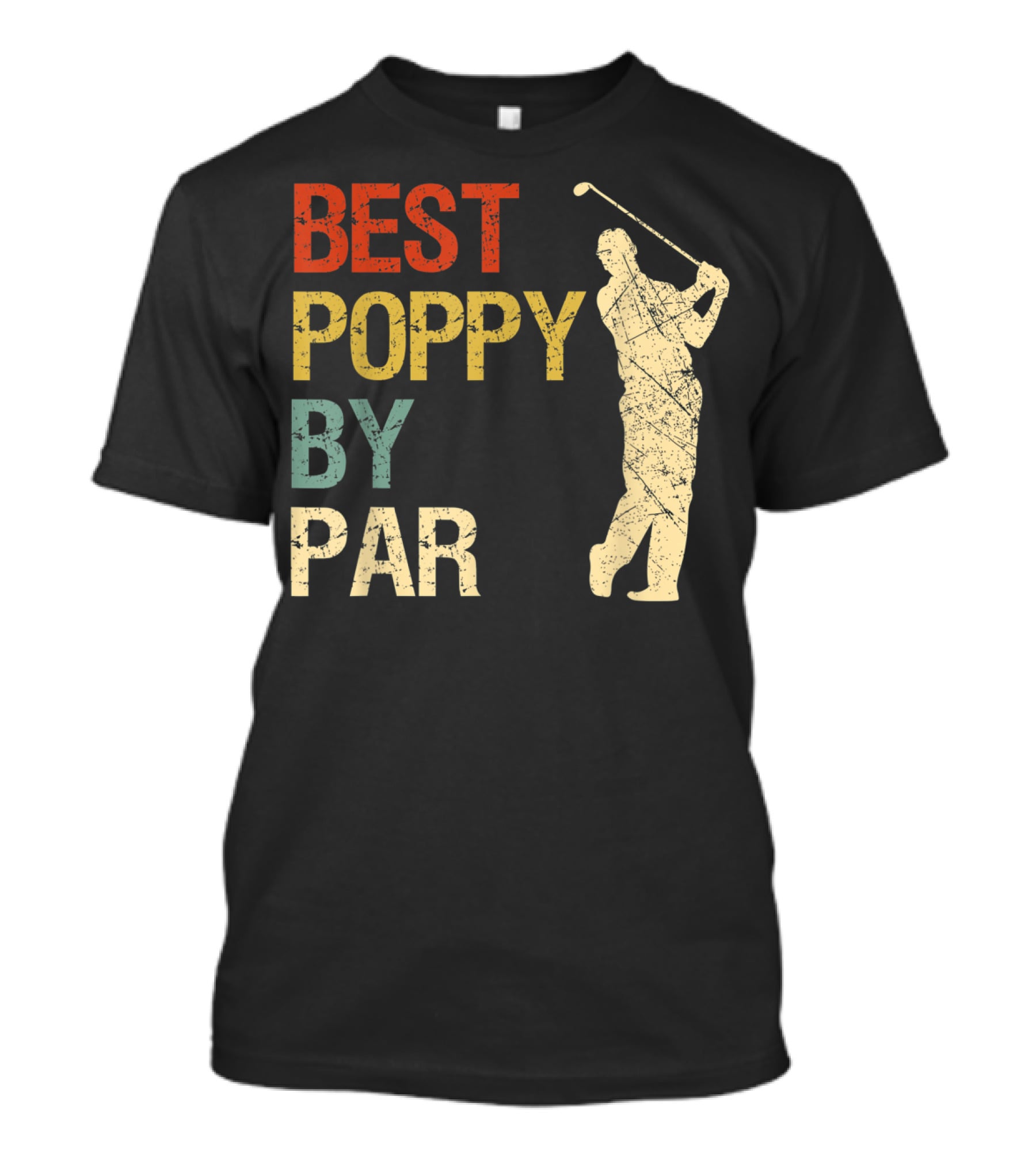 Best Poppy By Par Retro Vintage Golf T-Shirt