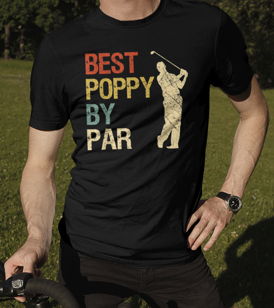 Best Poppy By Par Retro Vintage Golf T-Shirt