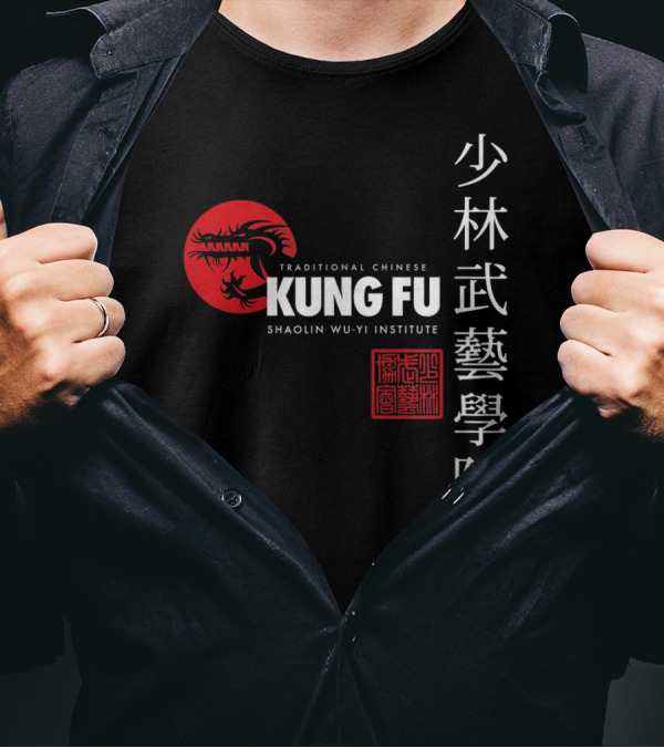 Shaolin Wu Yi Institute Traditional Chinese Kung Fu Martial Arts T-Shirt