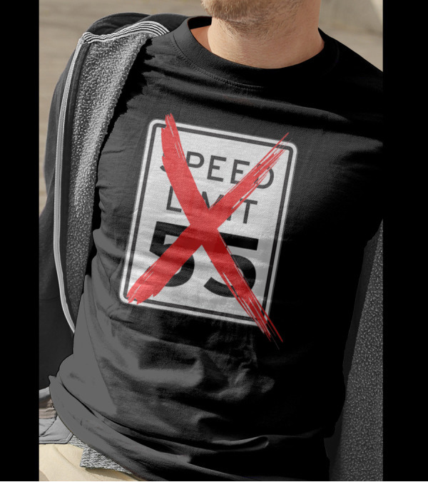 Speed Limit 55 Red Crossed Car Enthusiast T-Shirt