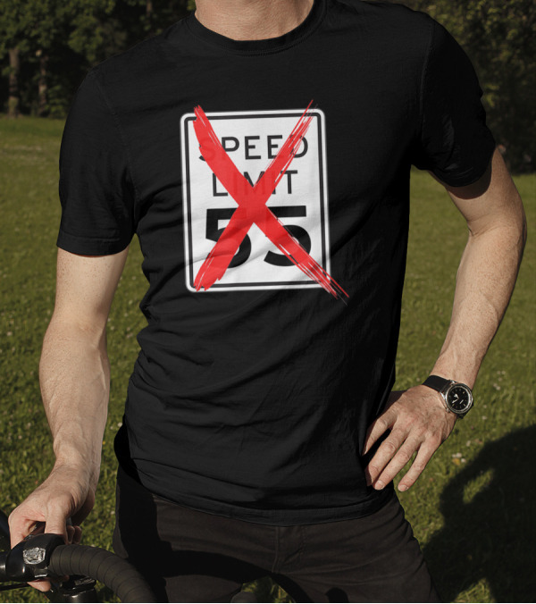 Speed Limit 55 Red Crossed Car Enthusiast T-Shirt