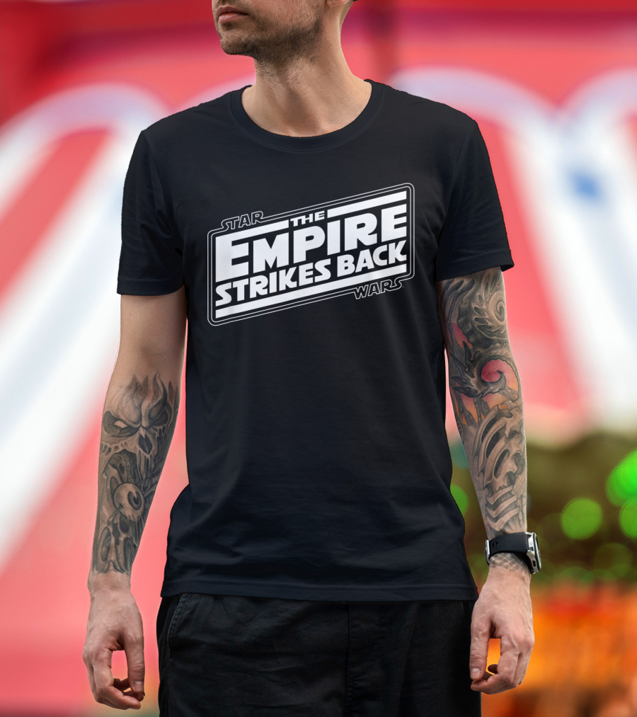Star Wars The Empire Strikes Back Angled Movie T-Shirt