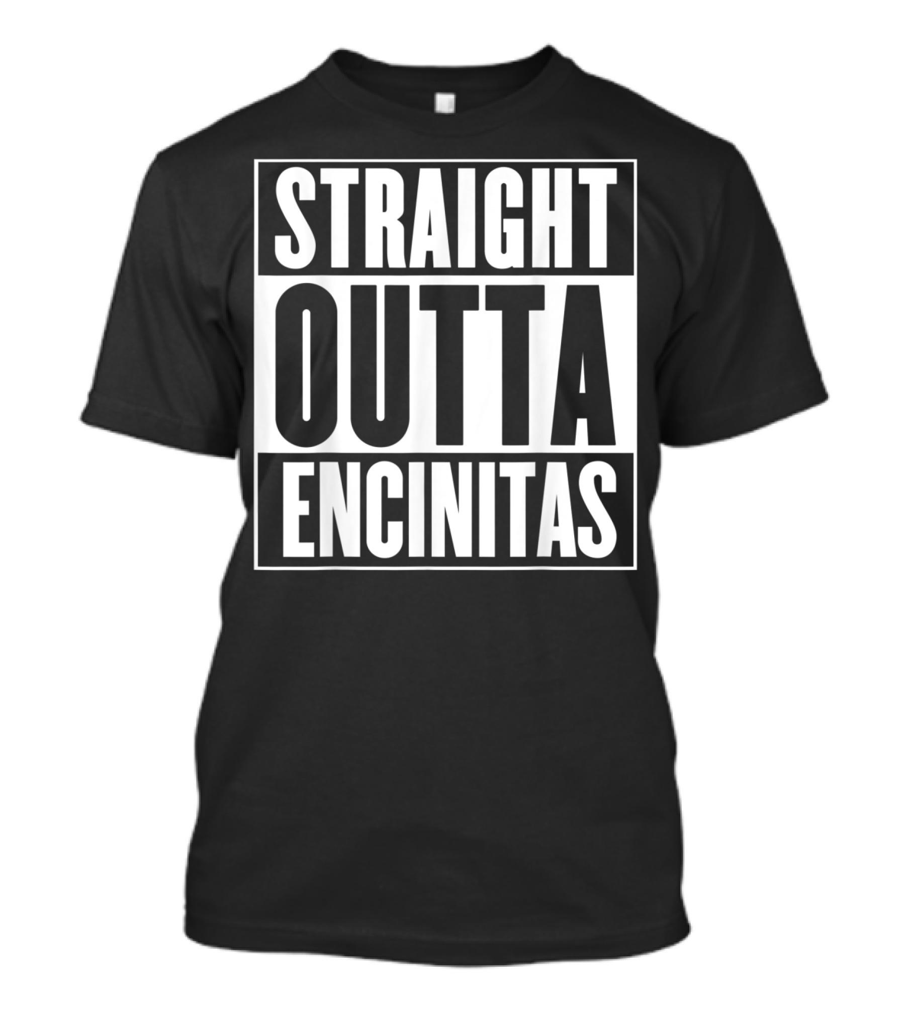 Straight Outta Encinitas California City Pride Urban T-Shirt