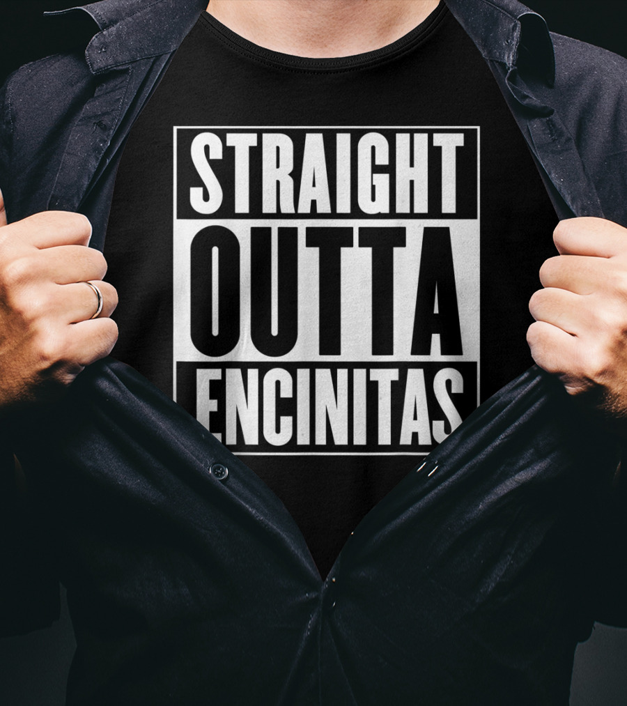 Straight Outta Encinitas California City Pride Urban T-Shirt