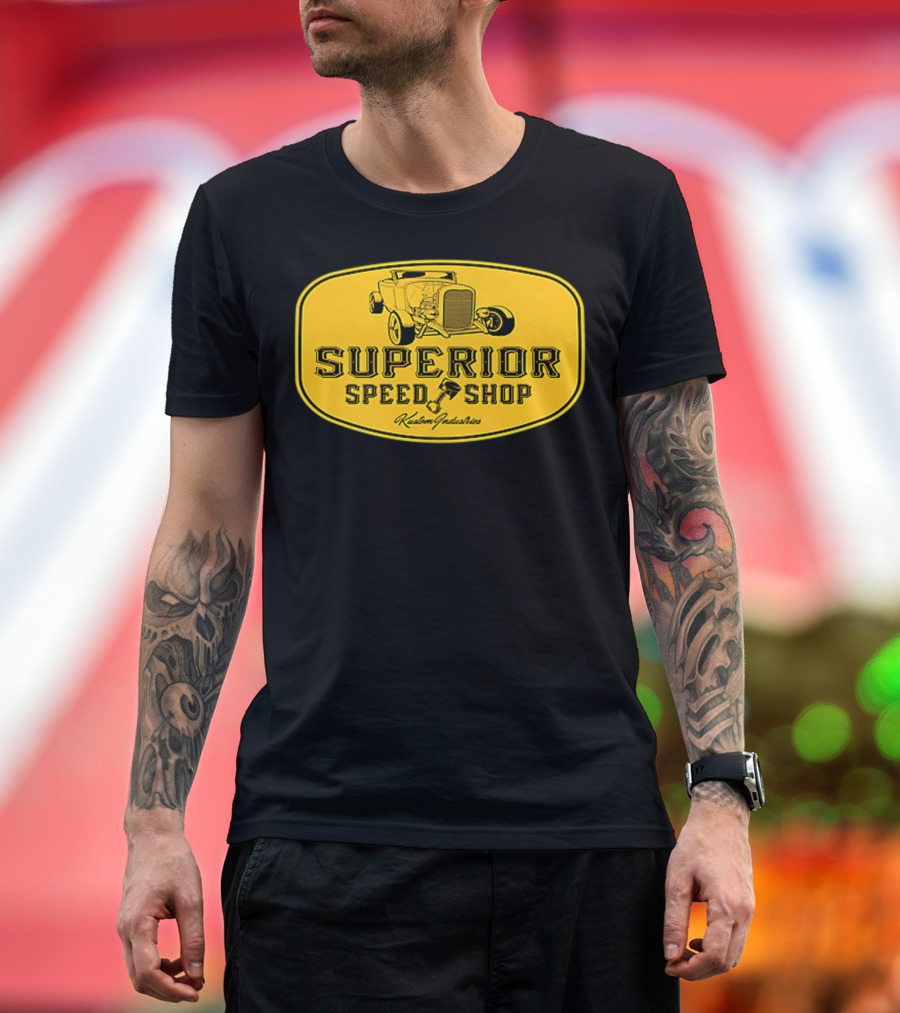 Superior Speed Shop Kustom Industries Retro Hot Rod T-Shirt