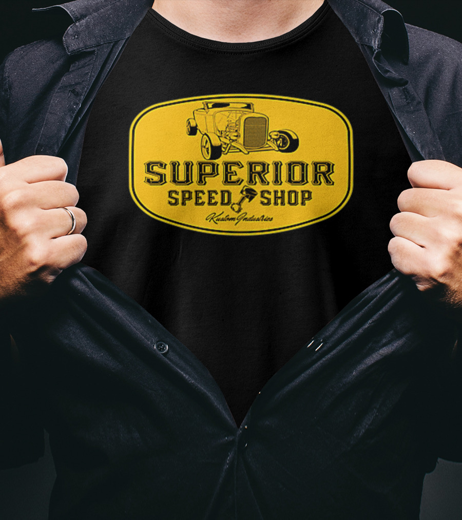 Superior Speed Shop Kustom Industries Retro Hot Rod T-Shirt