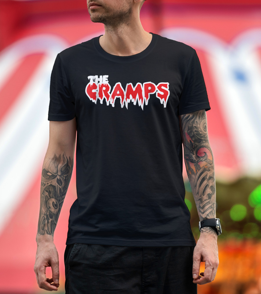 The Cramps Horror Drip Text T-Shirt