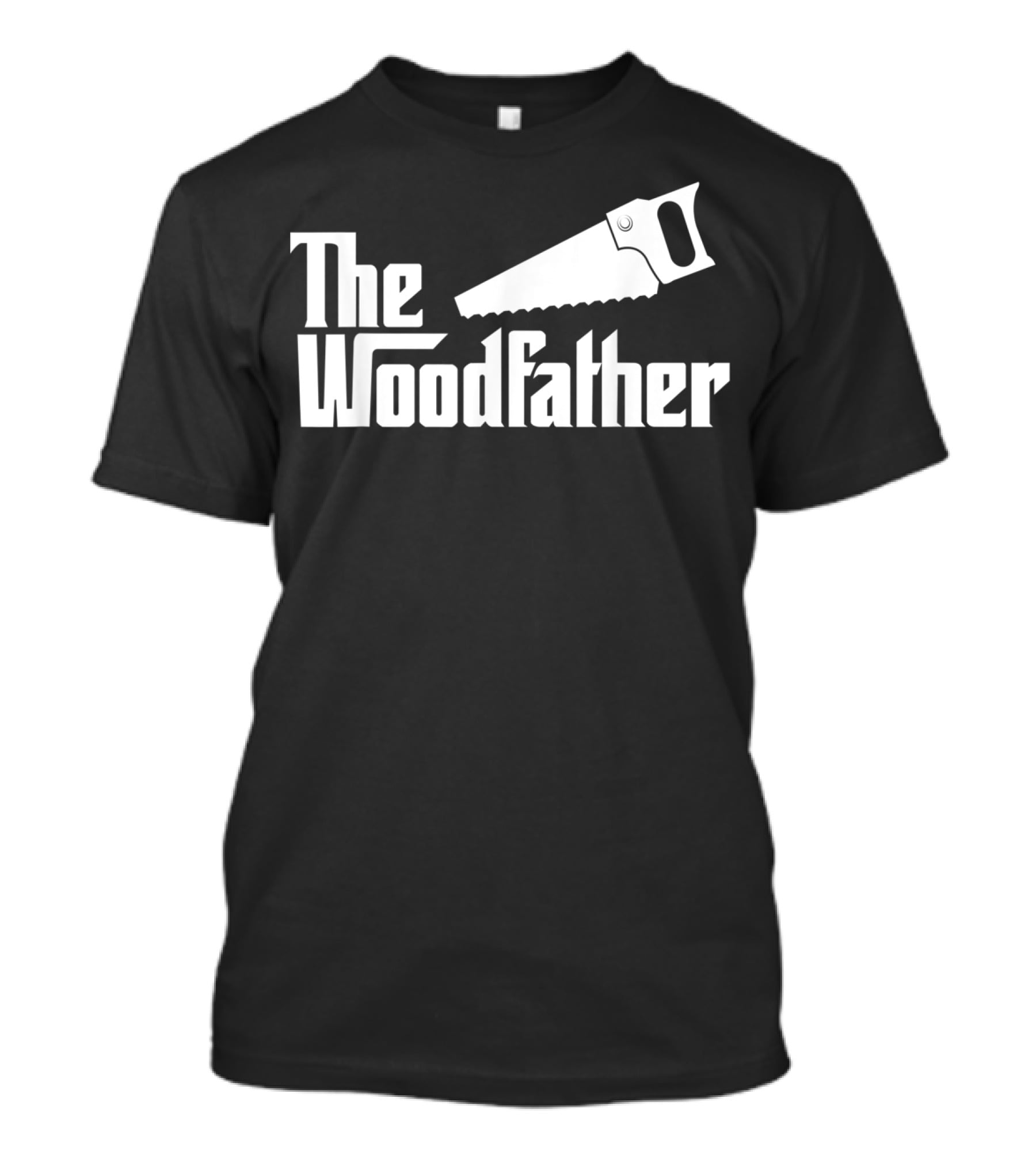 The Woodfather Carpenter Dad Woodworking Saw T-Shirt