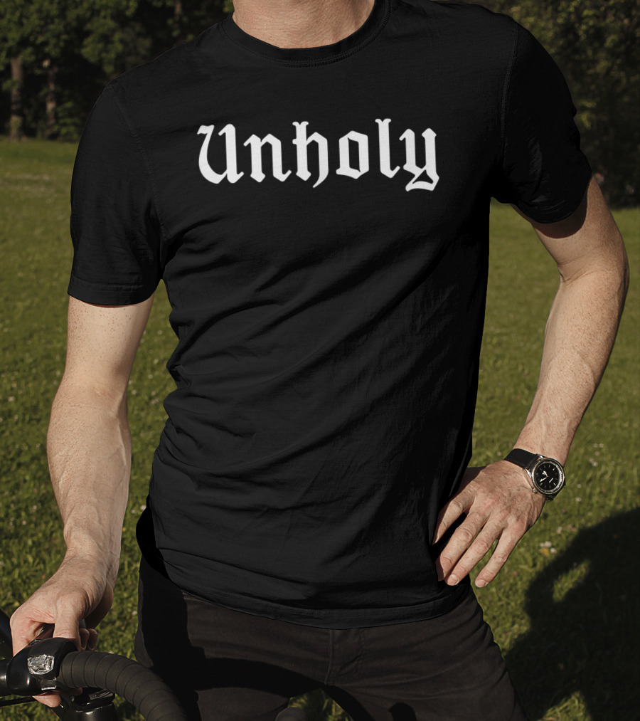Unholy Pagan Satanic Atheist Anti Church Punk Goth Aesthetic T-Shirt