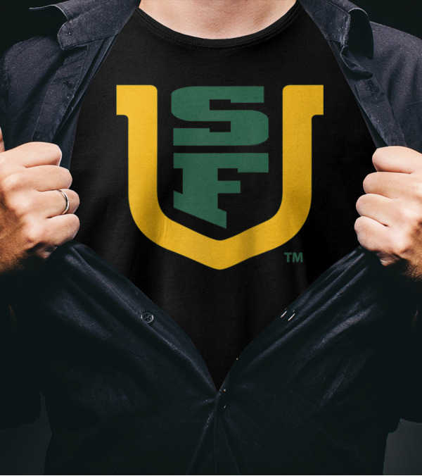 University Of San Francisco Dons NCAA SF Logo PPSNU031 Rag T-Shirt