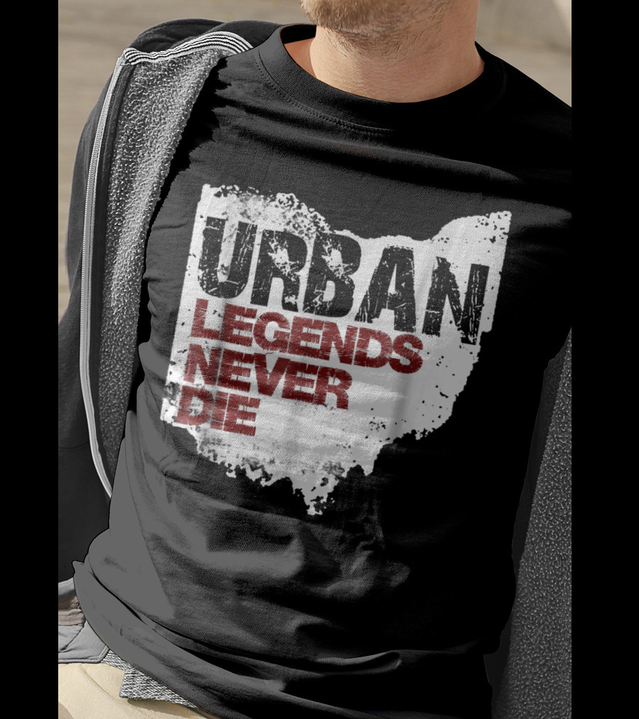 Urban Legends Never Die Ohio State Map T-Shirt