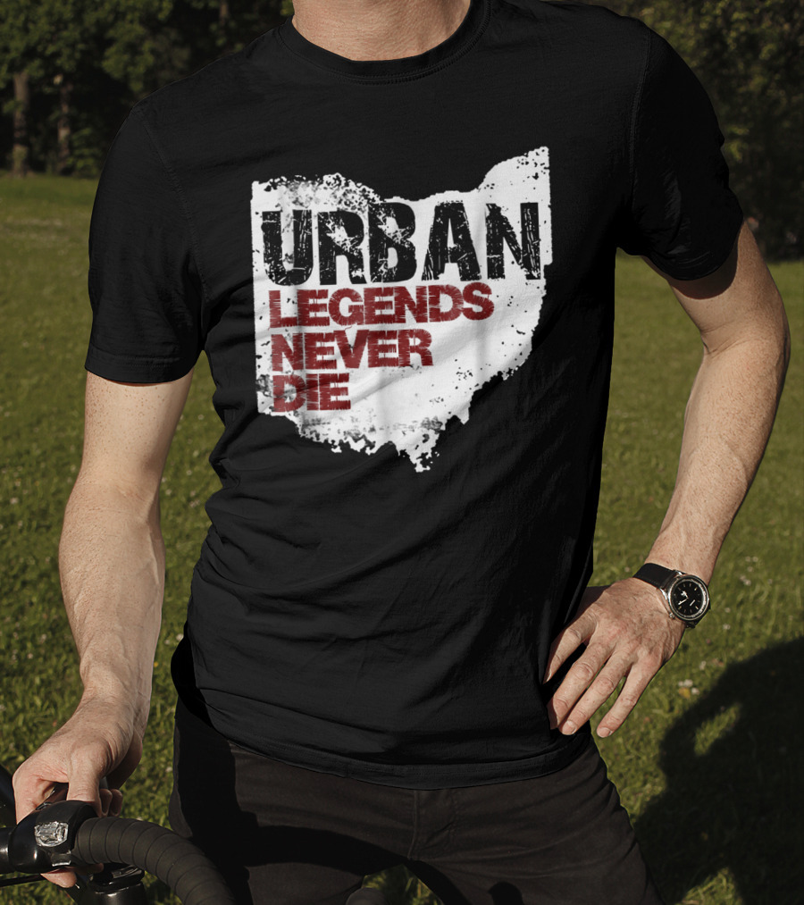 Urban Legends Never Die Ohio State Map T-Shirt