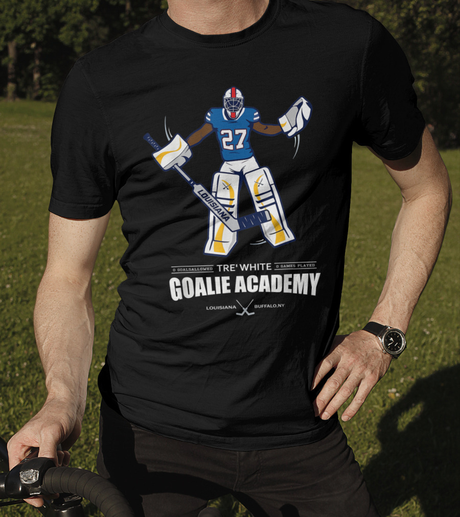 Tre' White Goalie Academy Louisiana Buffalo NY 27 T-Shirt