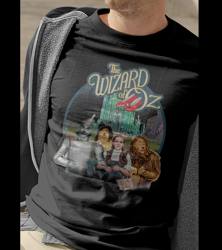 The Wizard Of Oz Dorothy Tin Man Scarecrow Cowardly Lion Emerald City T-Shirt