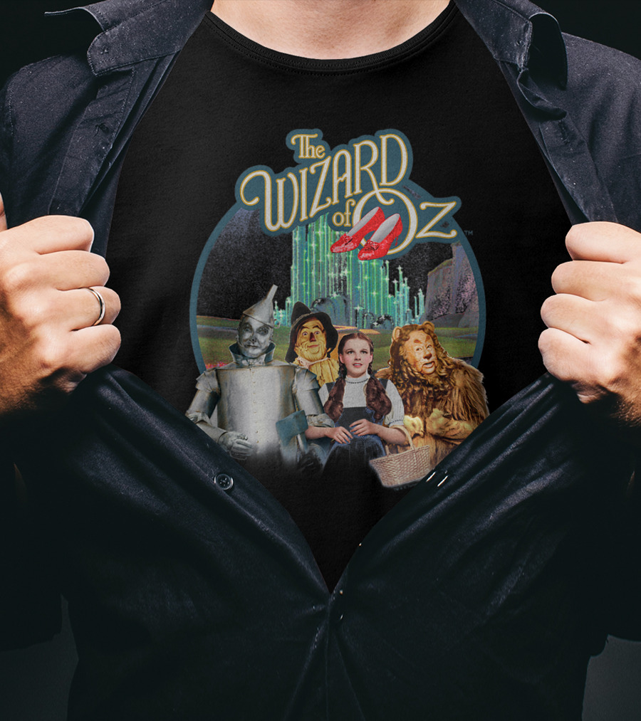 The Wizard Of Oz Dorothy Tin Man Scarecrow Cowardly Lion Emerald City T-Shirt