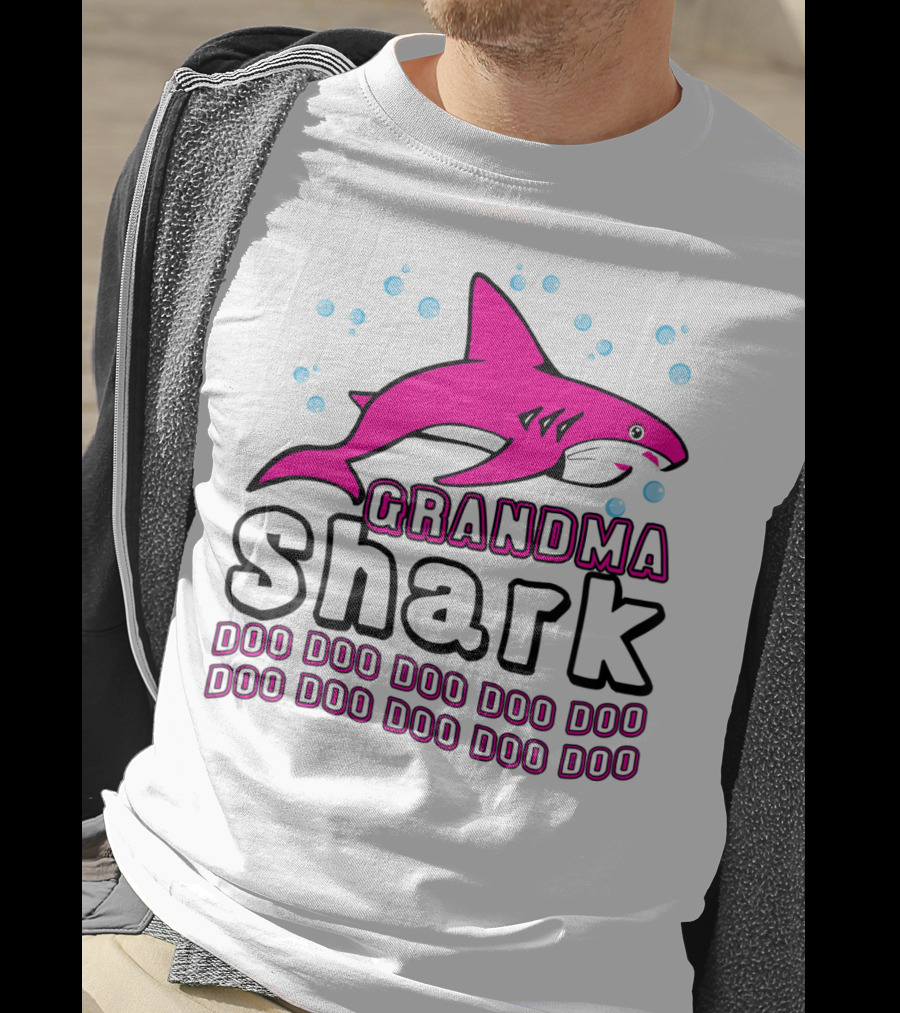 Grandma Shark Doo Doo Doo Doo Doo Doo Doo Doo Doo Doo Doo Doo T-Shirt