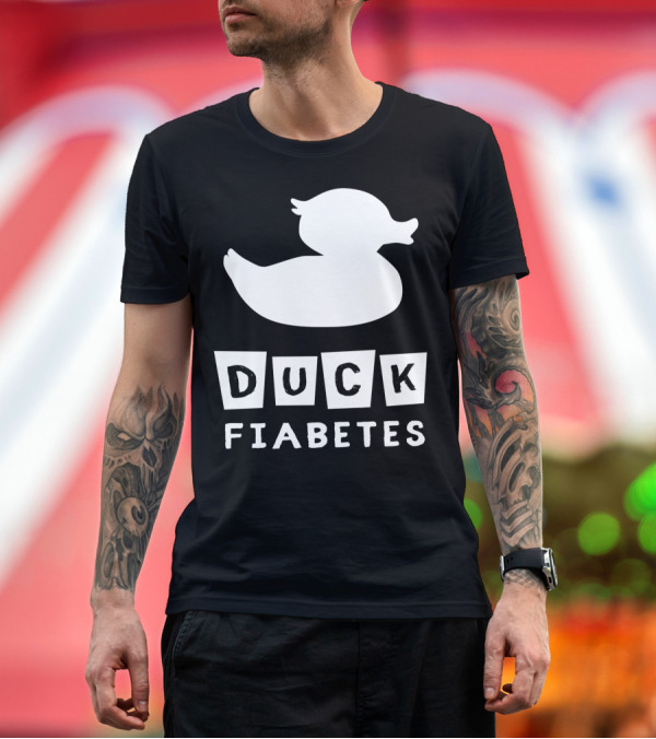 Premium T-Shirt: Duck Fiabetes Funny Diabetic Type 1 Diabetes T-Shirt Duck Fiabetes Funny Diabetic Type 1 Diabetes T-Shirt