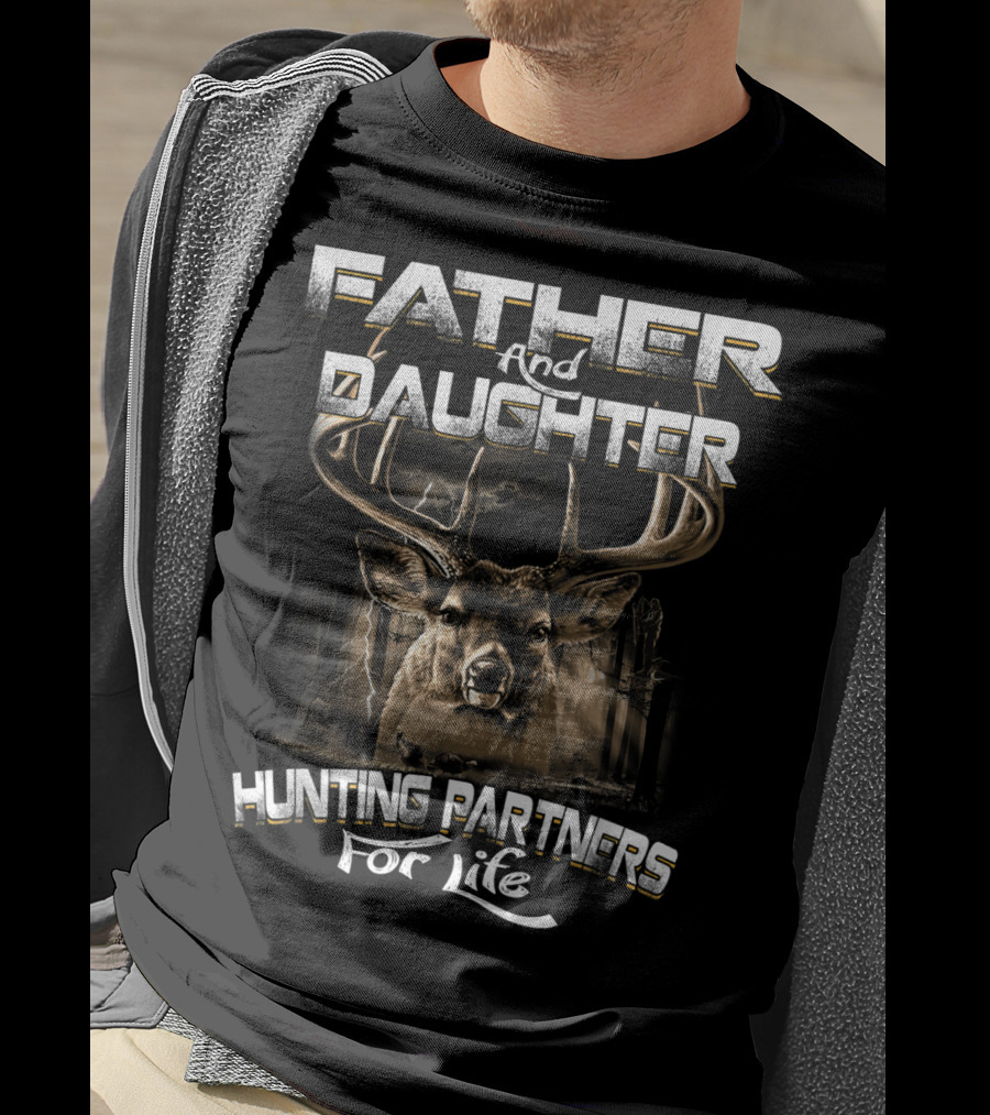 Father And Daughter Hunting Partners For Life With Deer T-Shirt
