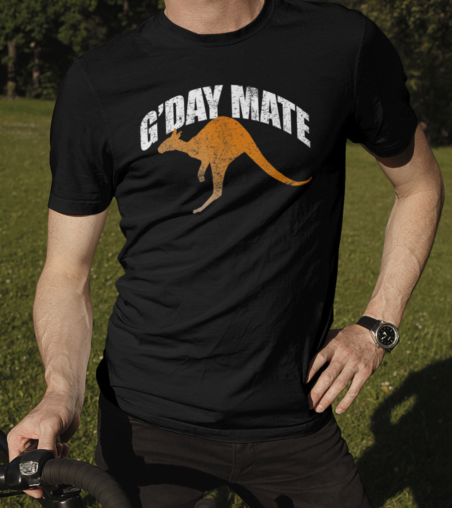 G'Day Mate Kangaroo Down Under Iconic Aussie Greeting T-Shirt
