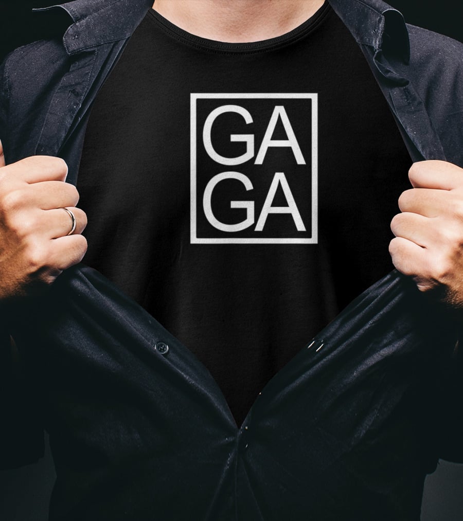 GAGA Novelty Unique Graphic GA GA Box T-Shirt
