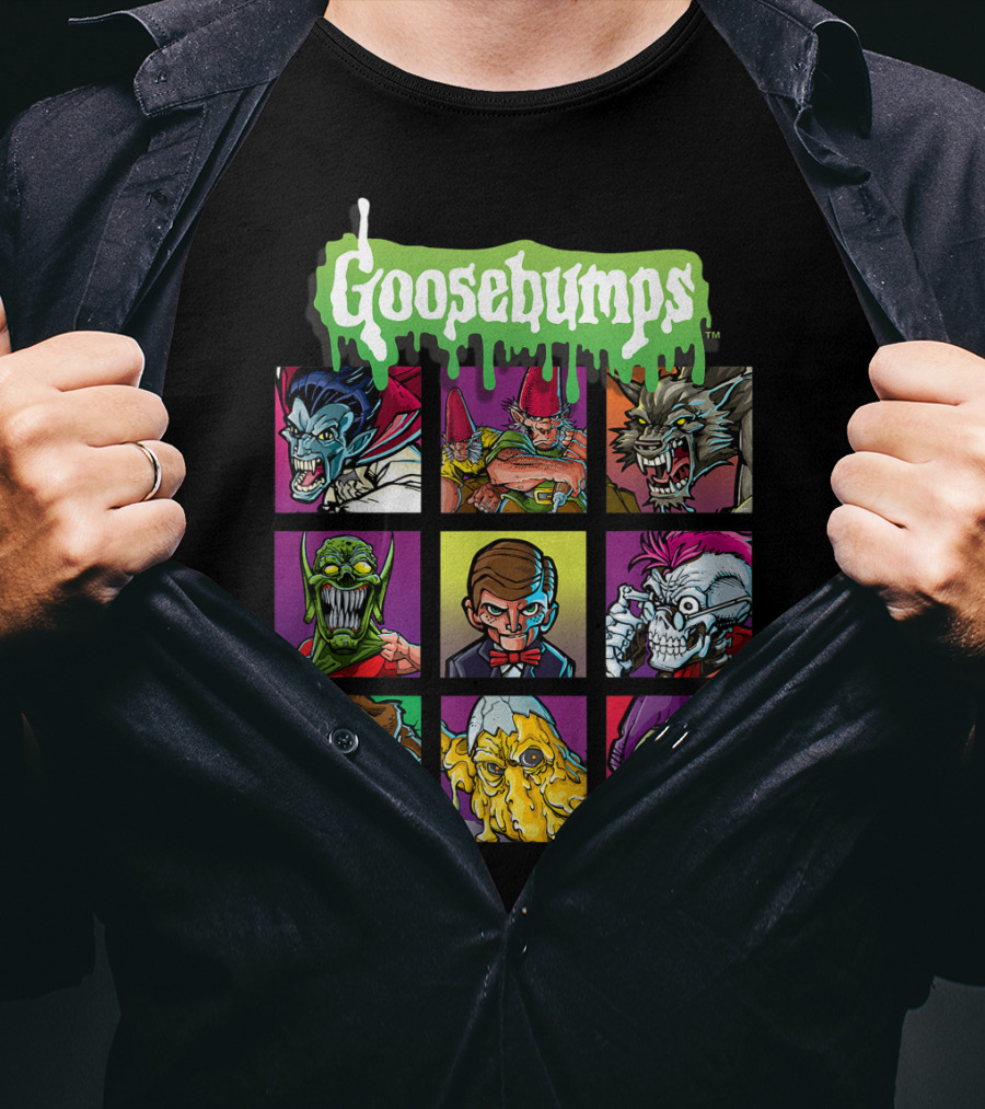 Goosebumps Iconic Monsters Yearbook Portrait Collection T-Shirt