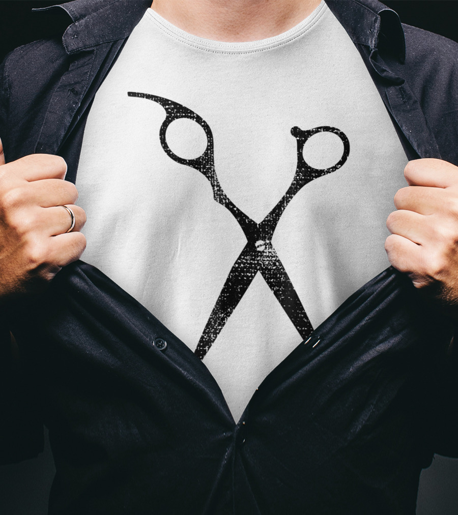 Hairdresser Barber Shop Hairsty Scissors T-Shirt