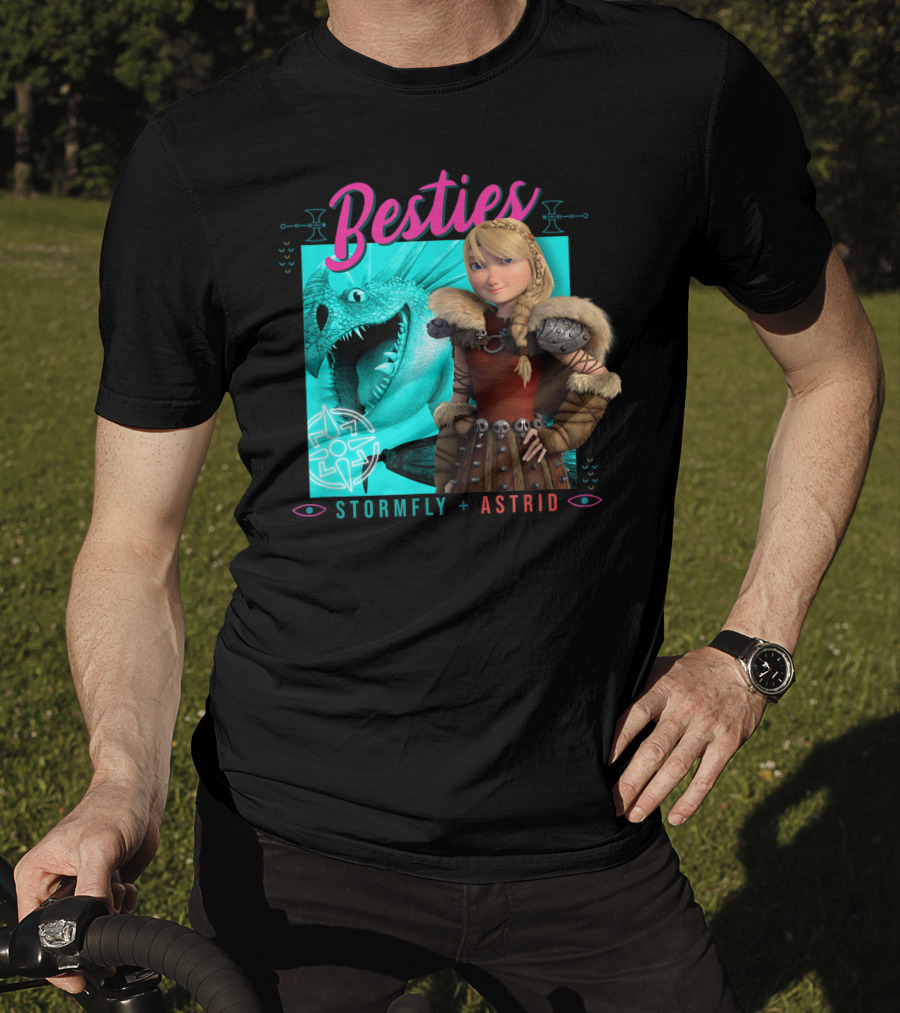Besties Stormfly + Astrid How To Train Your Dragon 3 Hidden World T-Shirt