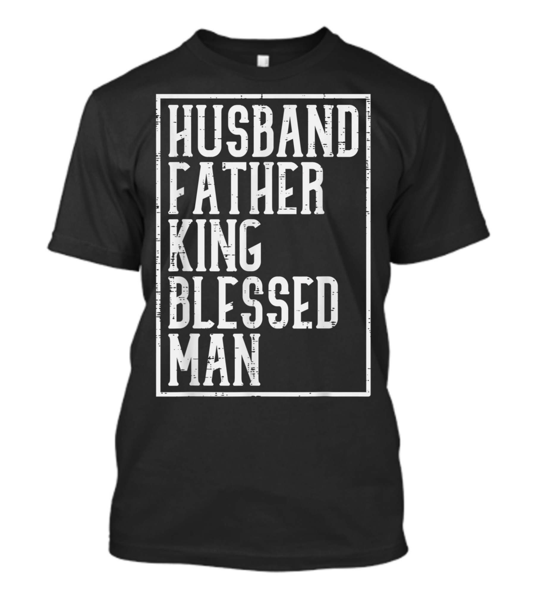 Husband Father King Blessed Man Black Pride T-Shirt