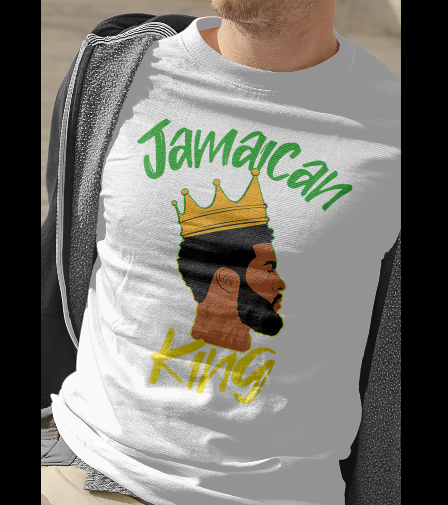 Jamaican King Proud And Independent Black King T-Shirt