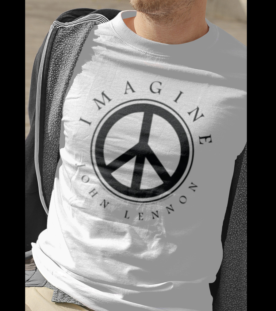 Imagine Peace Symbol John Lennon T-Shirt