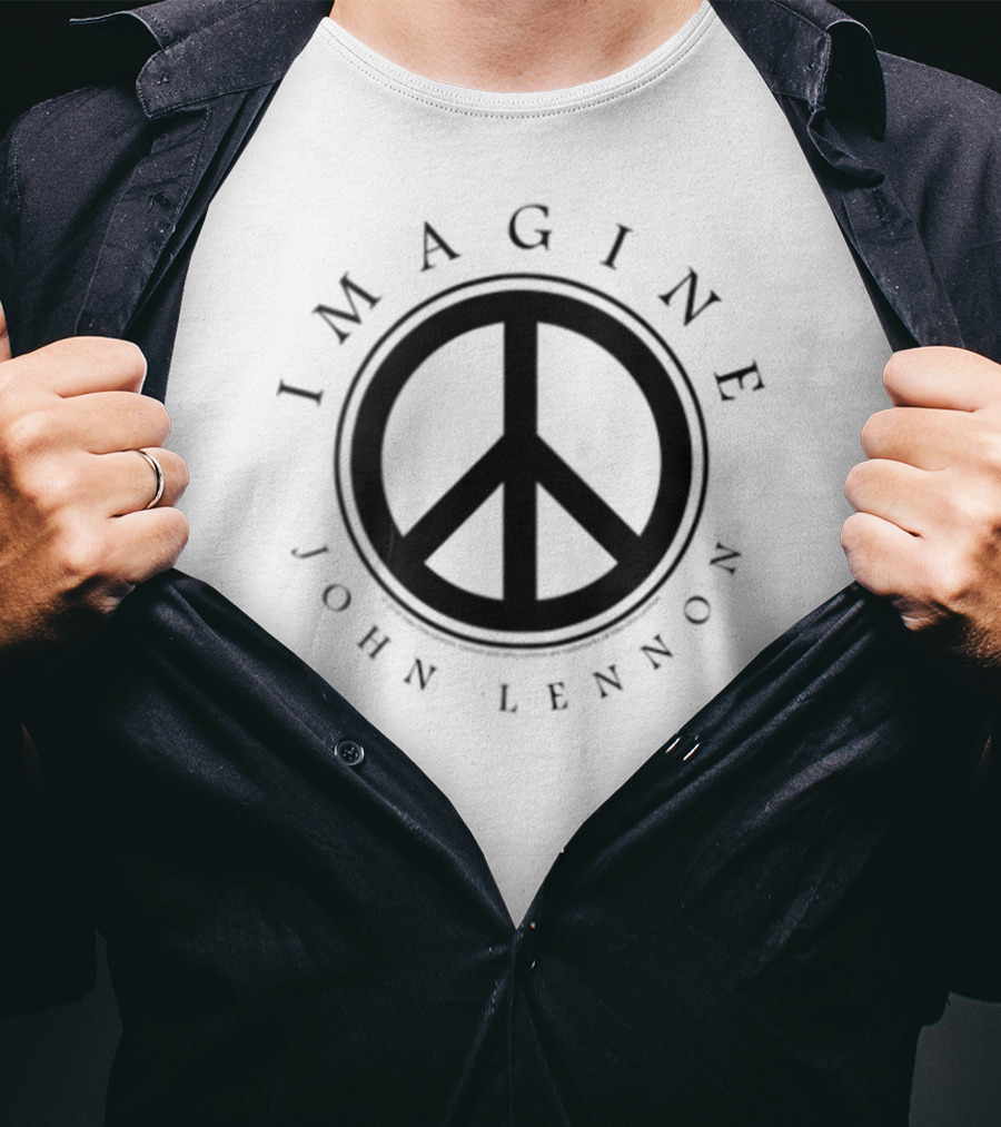 Imagine Peace Symbol John Lennon T-Shirt