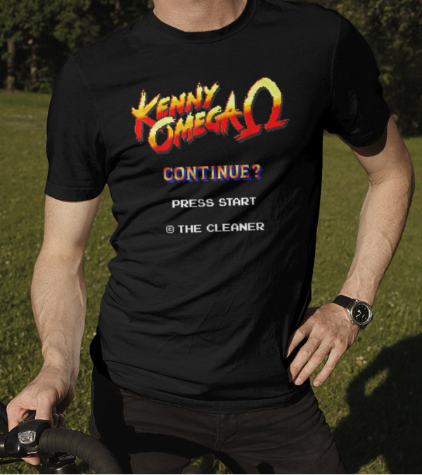 Kenny Omega Continue? Press Start The Cleaner 8 Bit Game T-Shirt