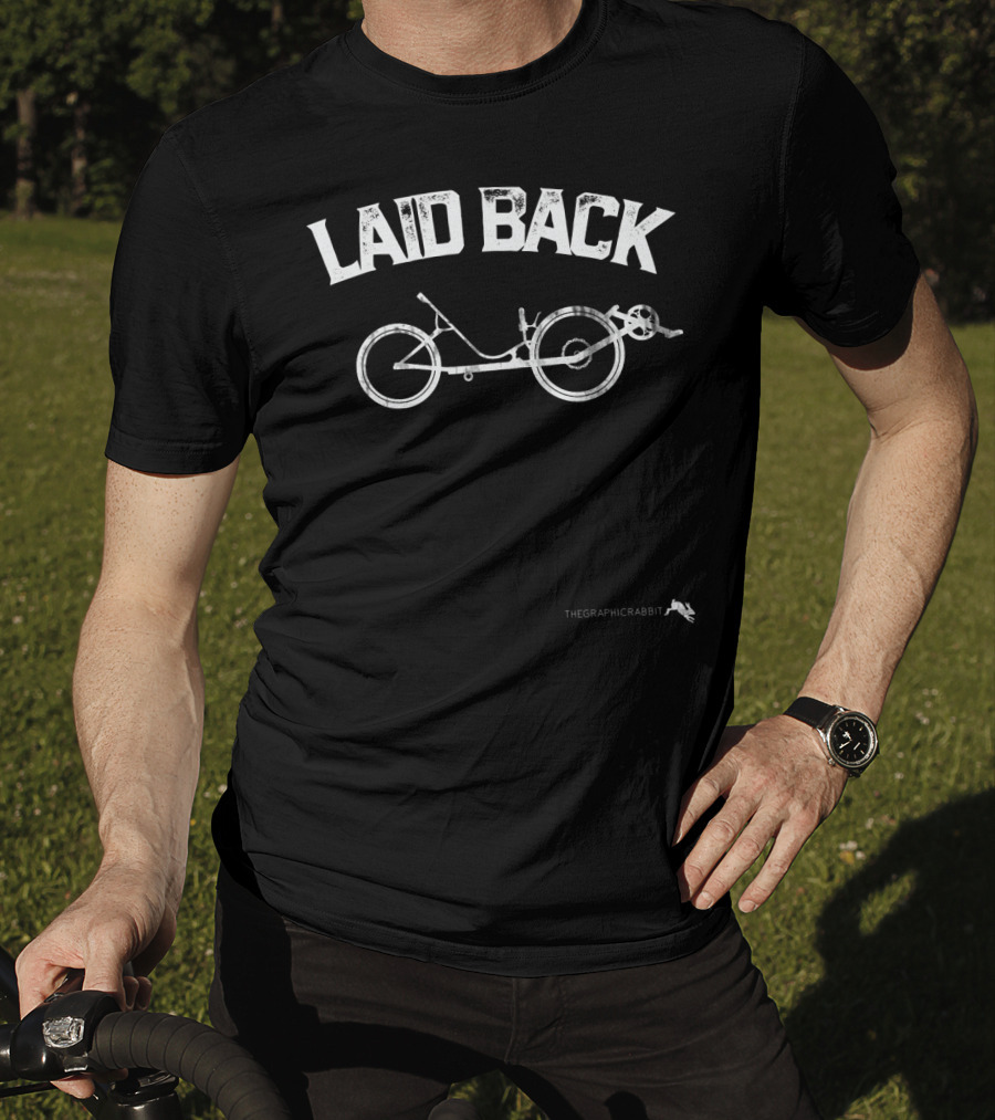 LAID BACK Recumbent Bicycle THEGRAPHICRABBIT T-Shirt